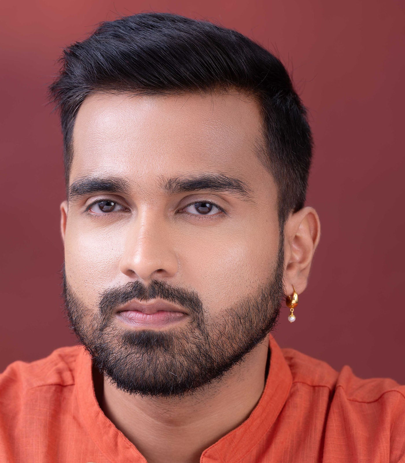 Classic Gold Loop With Pearl Bali