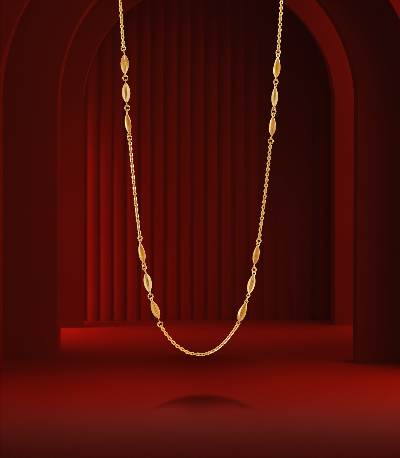 Oval Link Gold Chain