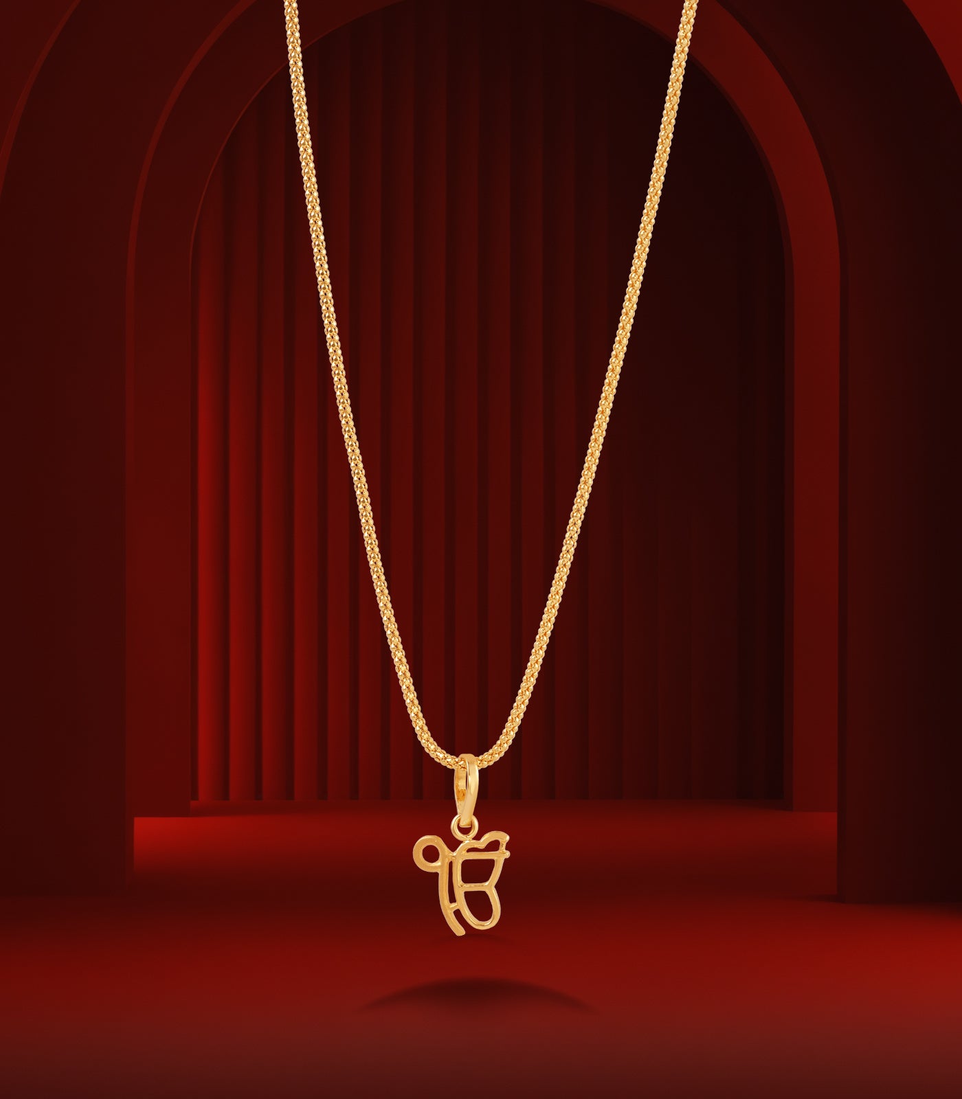 Ik Onkar 22KT Gold Pendant