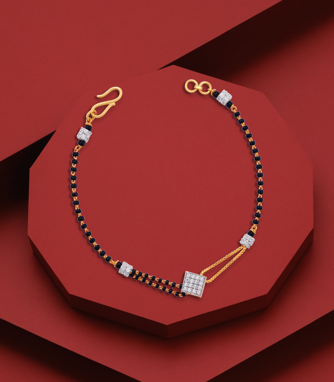 Dangling Pattern Mangalsutra Bracelet