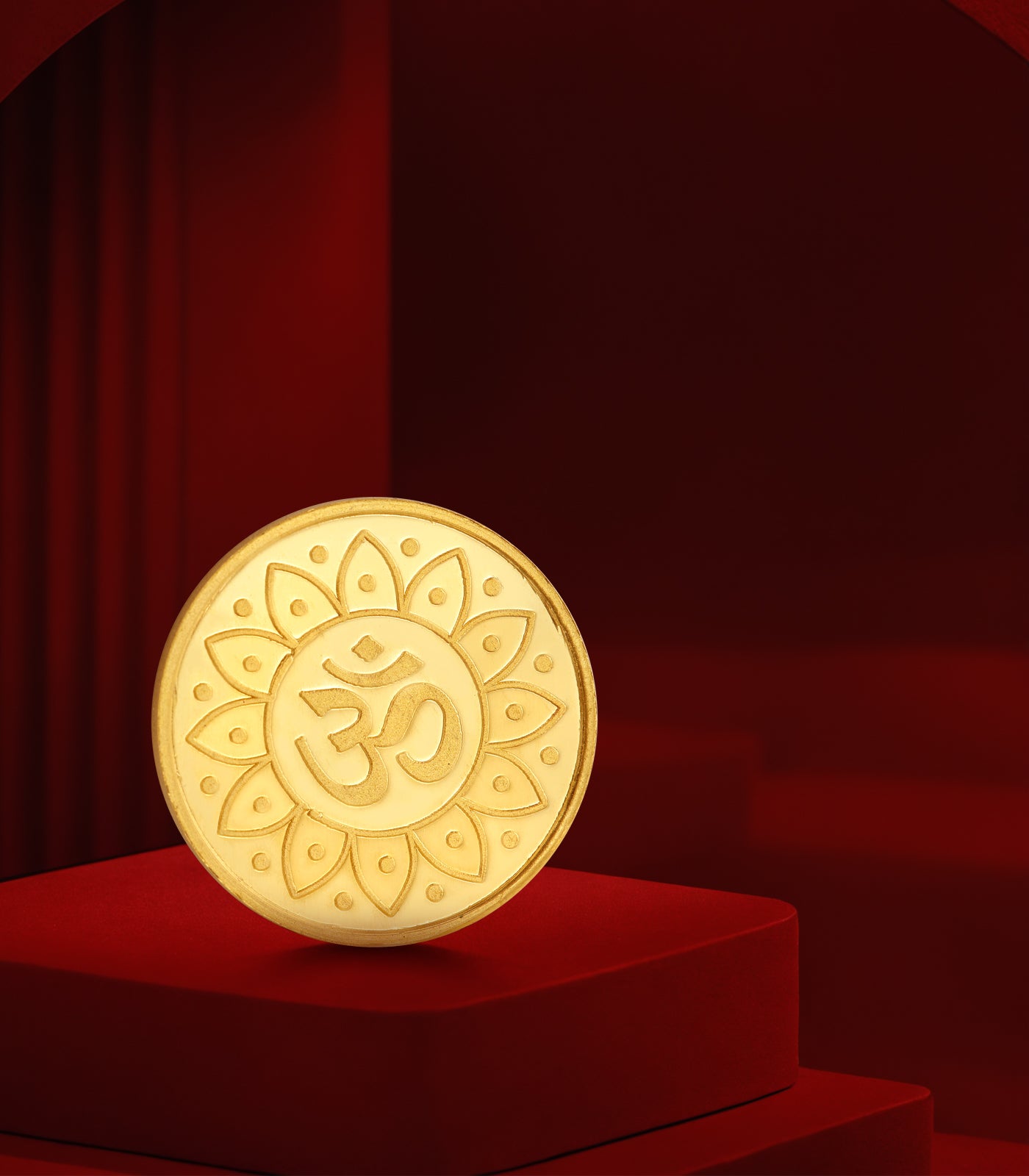 Gold Ganpati Coin-1GM