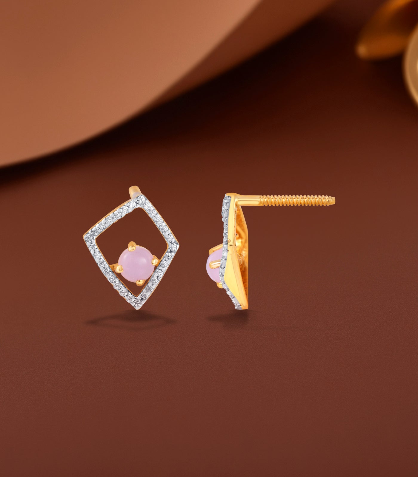 Blush Prism Gold Earrings