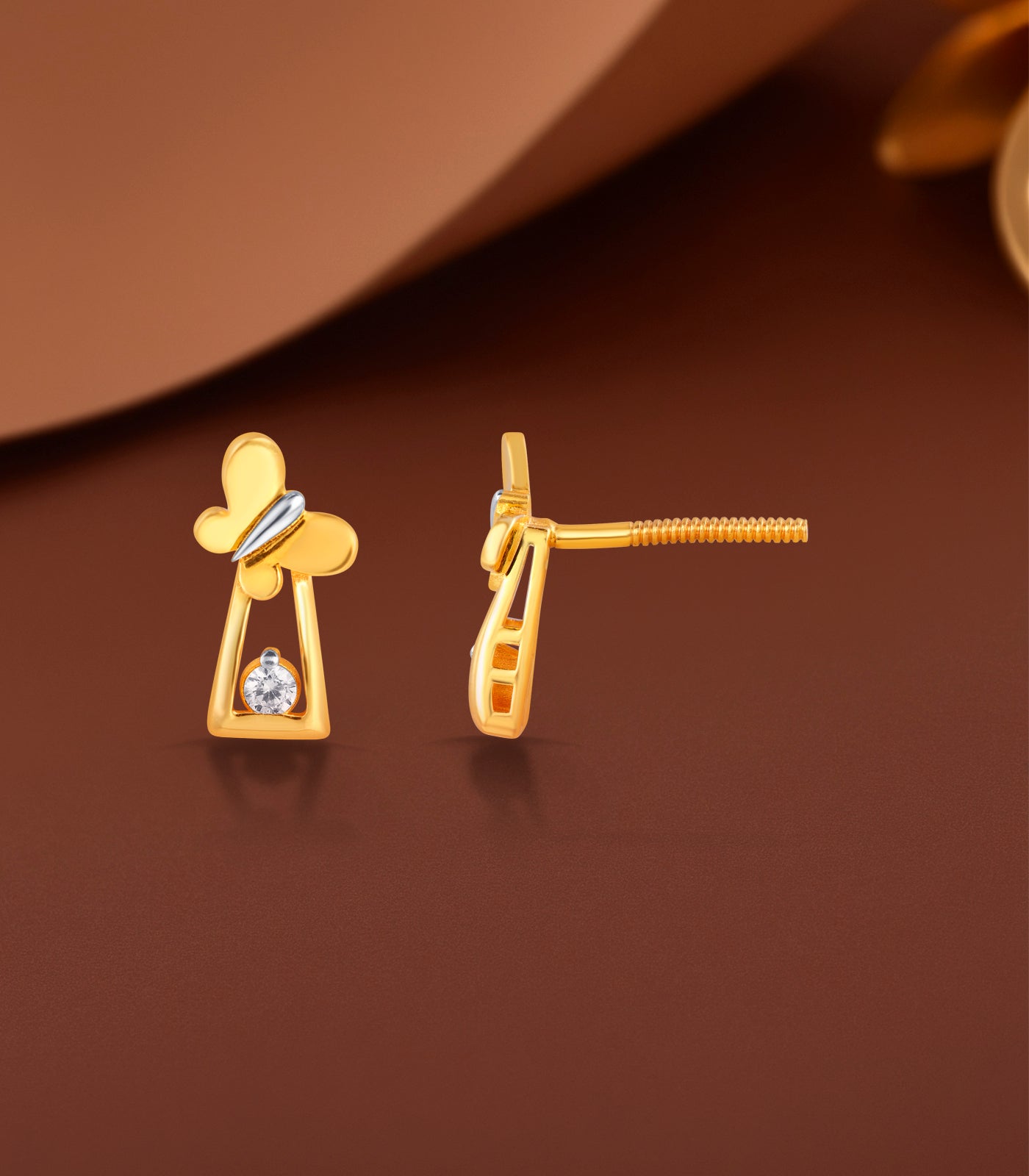 Flutterbeam Gold Earrings