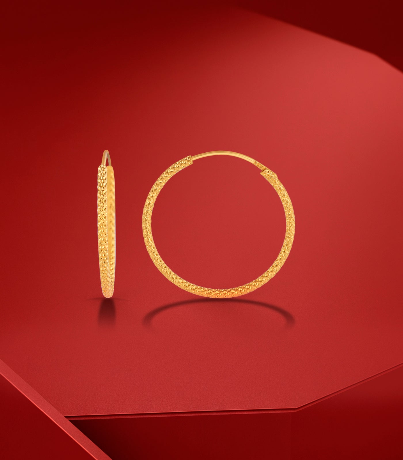 Chic Golden Hoop Earrings