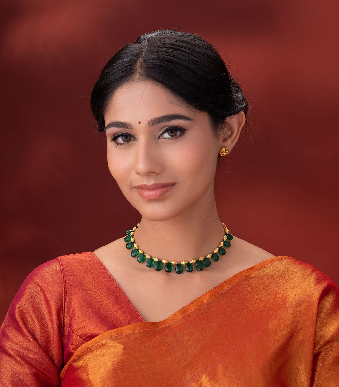 Green Petal Necklace