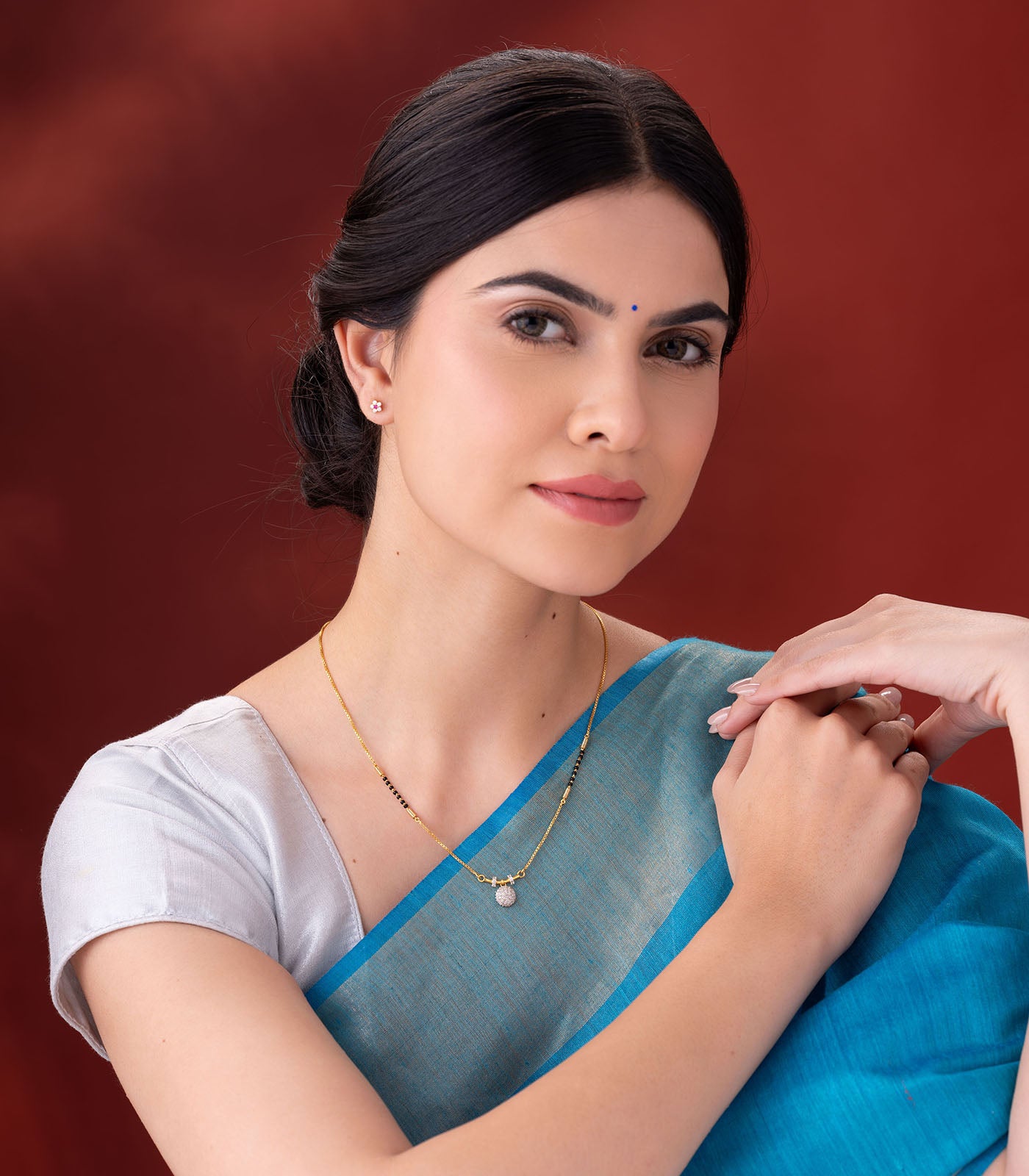 Circle Stone Studded Mangalsutra