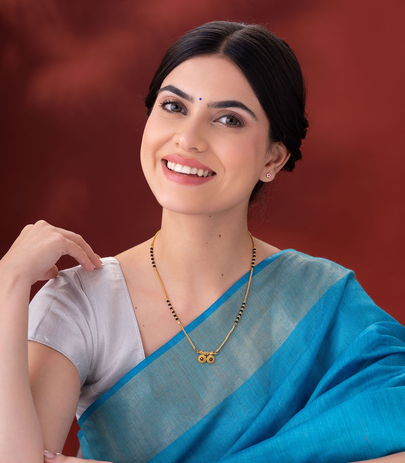 Textured Dorla Mangalsutra