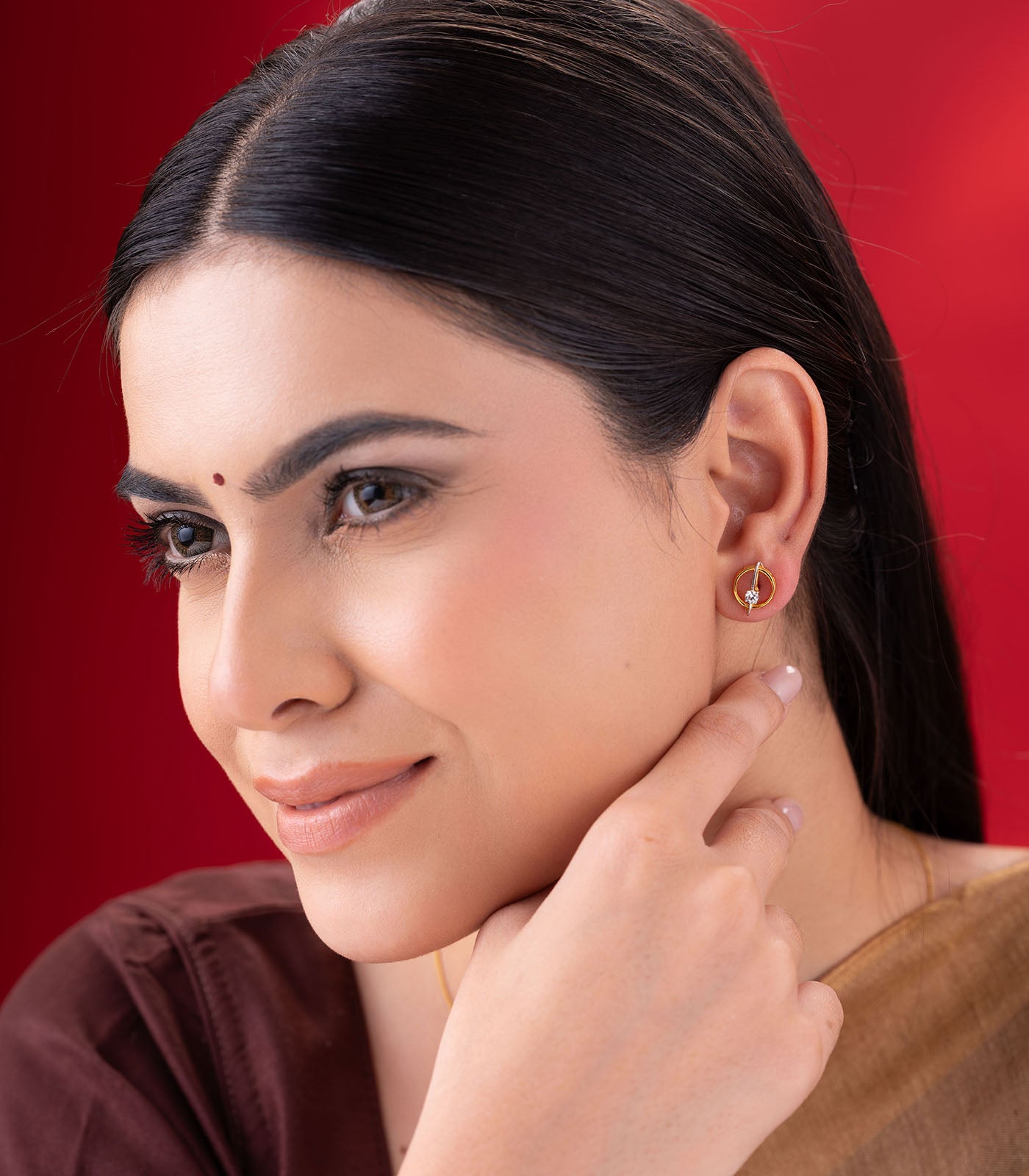 Orbitline Gold Earrings