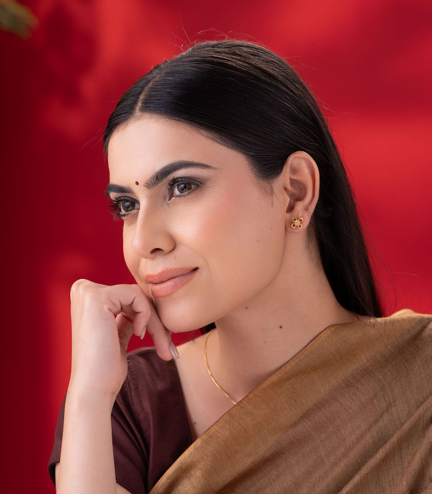 Flutter Bloom Gold Earrings