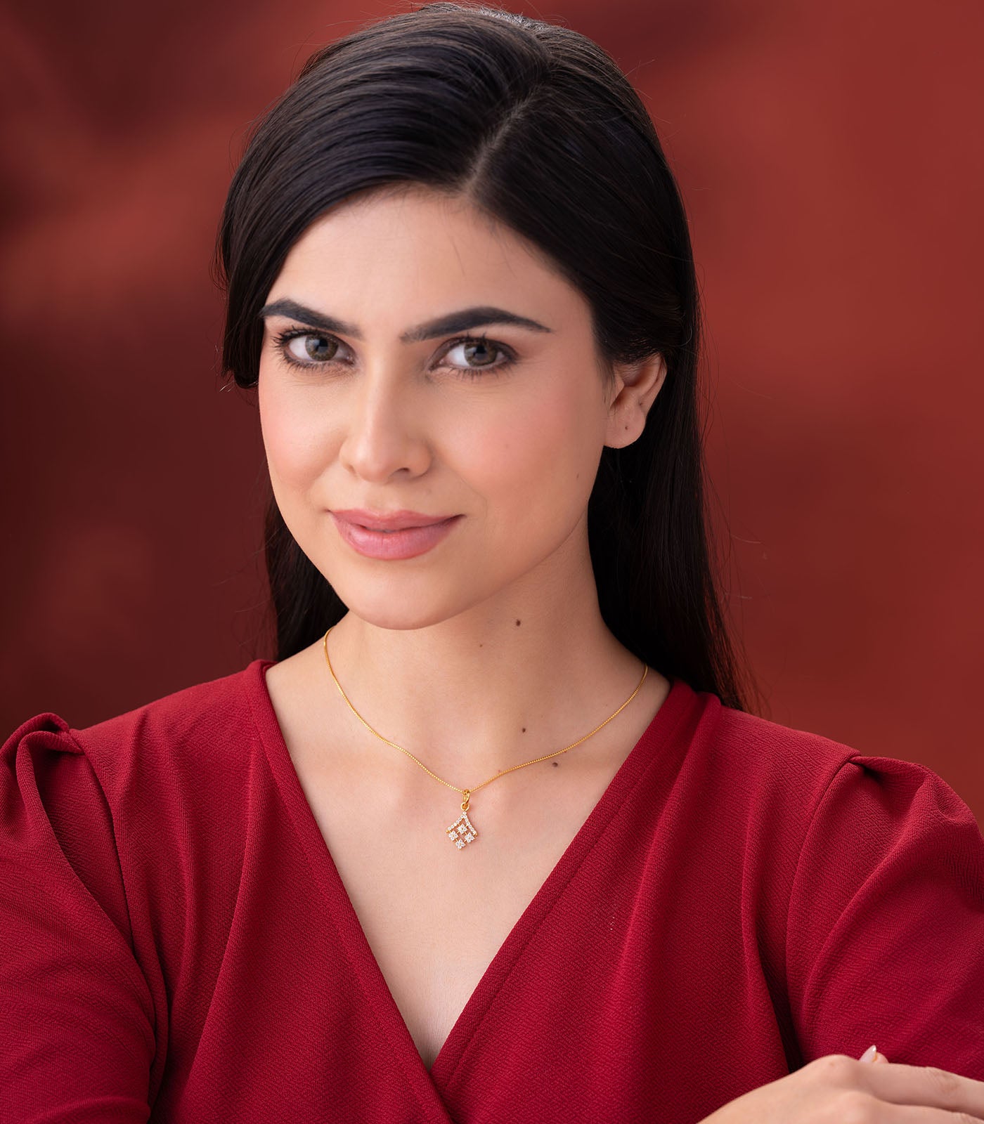 Noor Lattice Gold Pendant