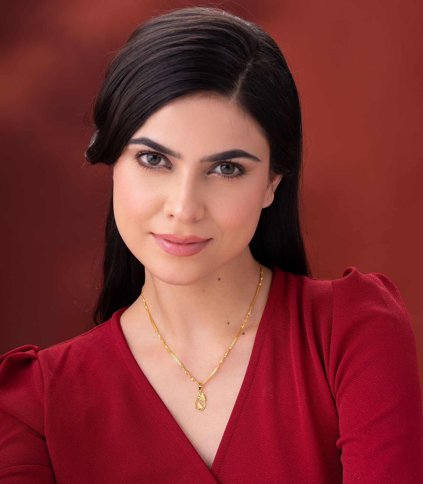 Butterfly Charm Gold Pendant