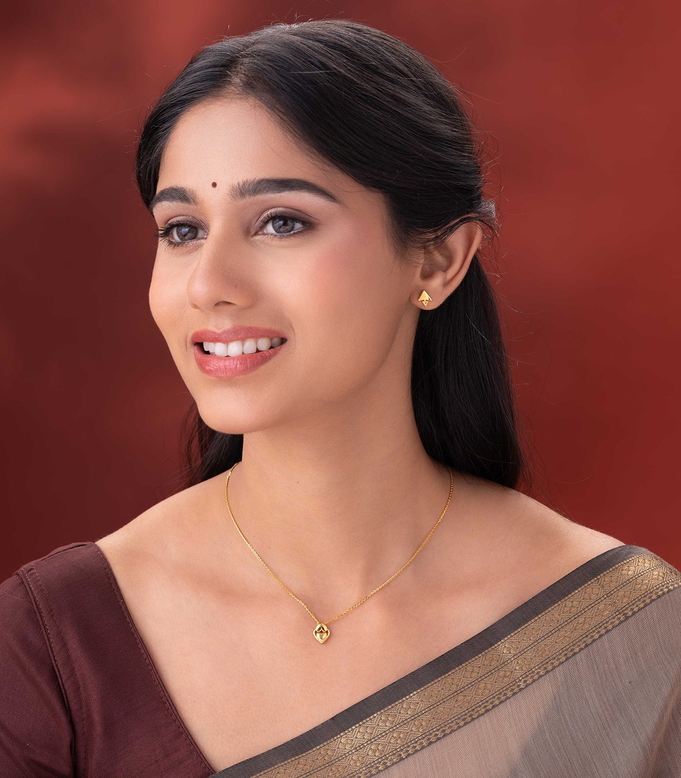 Amora Heart Goph Necklace