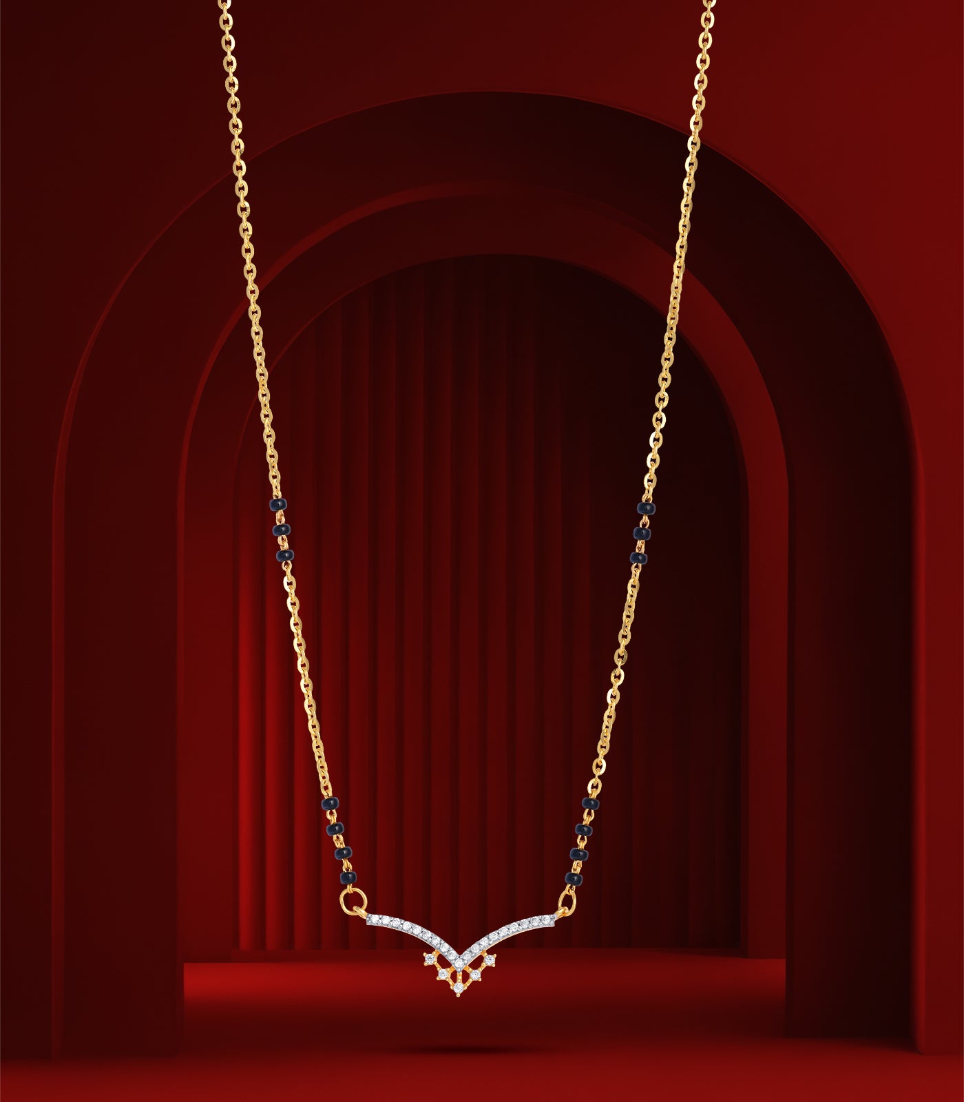Linear Five Star Mangalsutra