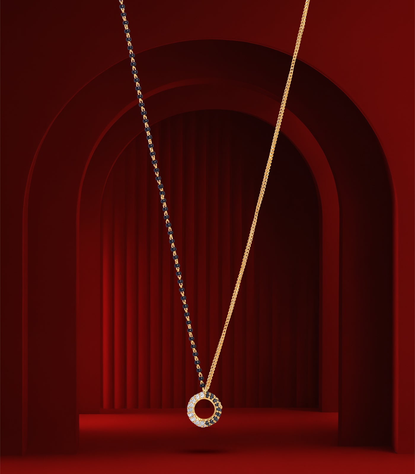 Loop single beaded Mangalsutra