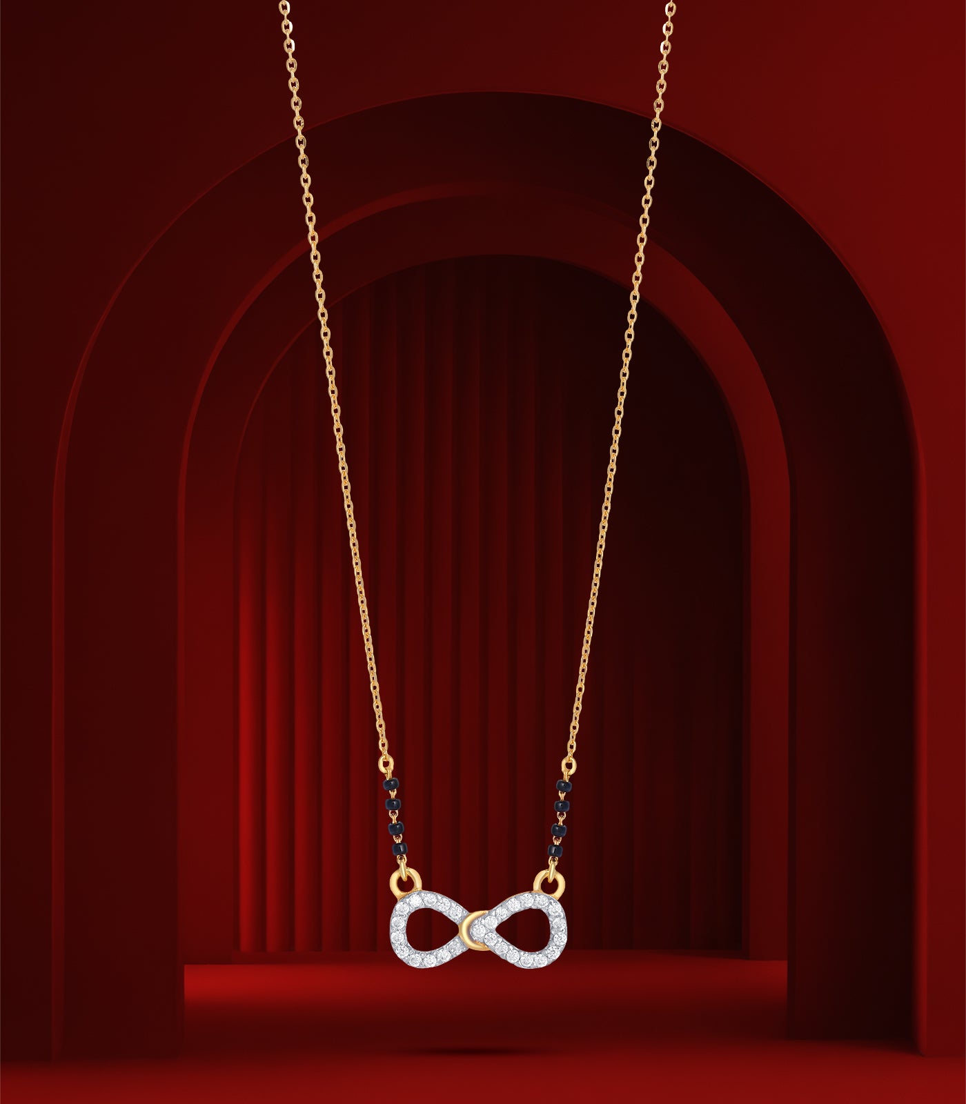 Infinity pendant Mangalsutra