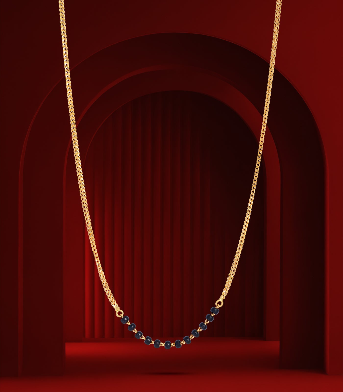 U- shape single chain Mangalsutra