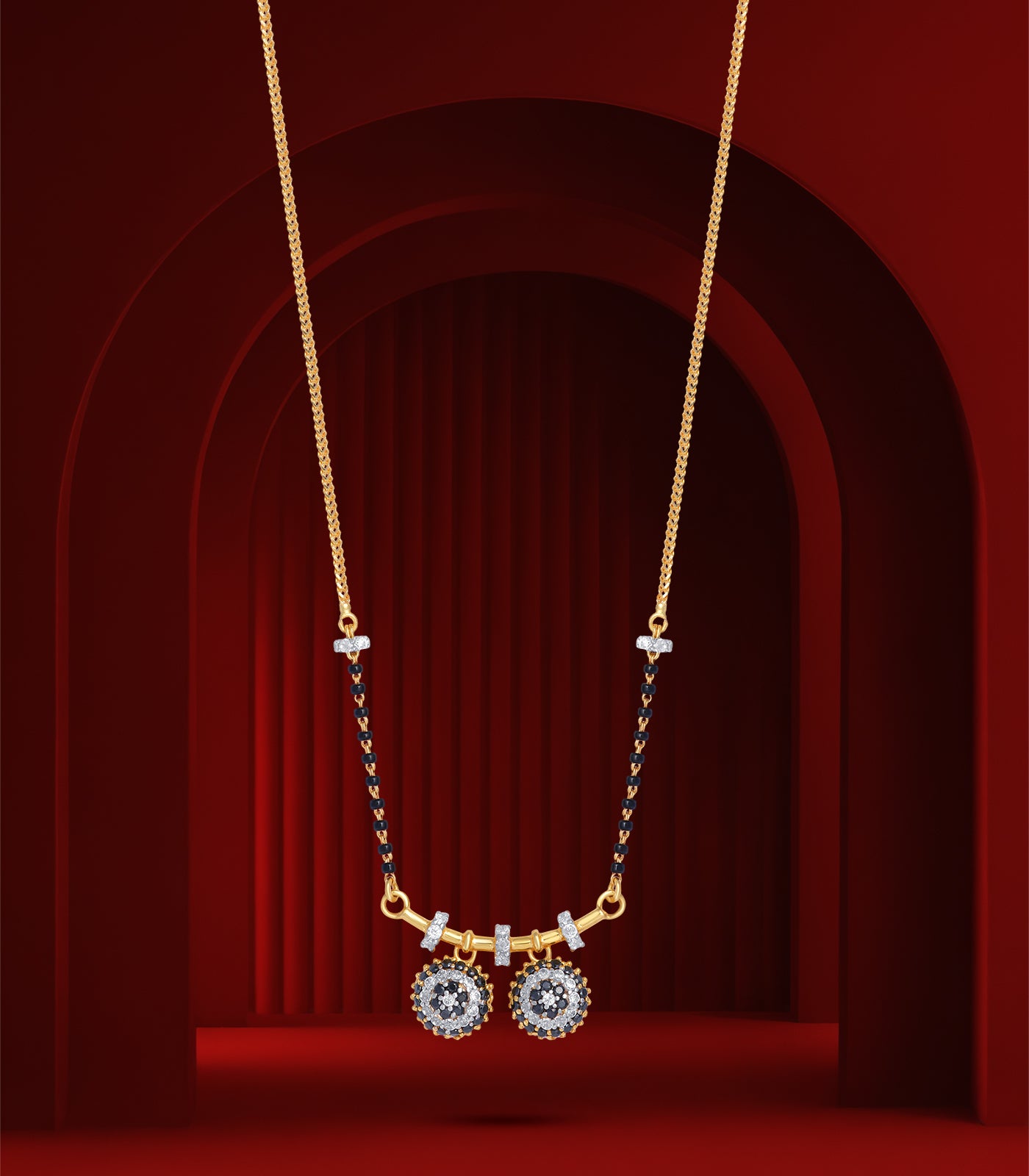 Luminous stone Waati Mangalsutra