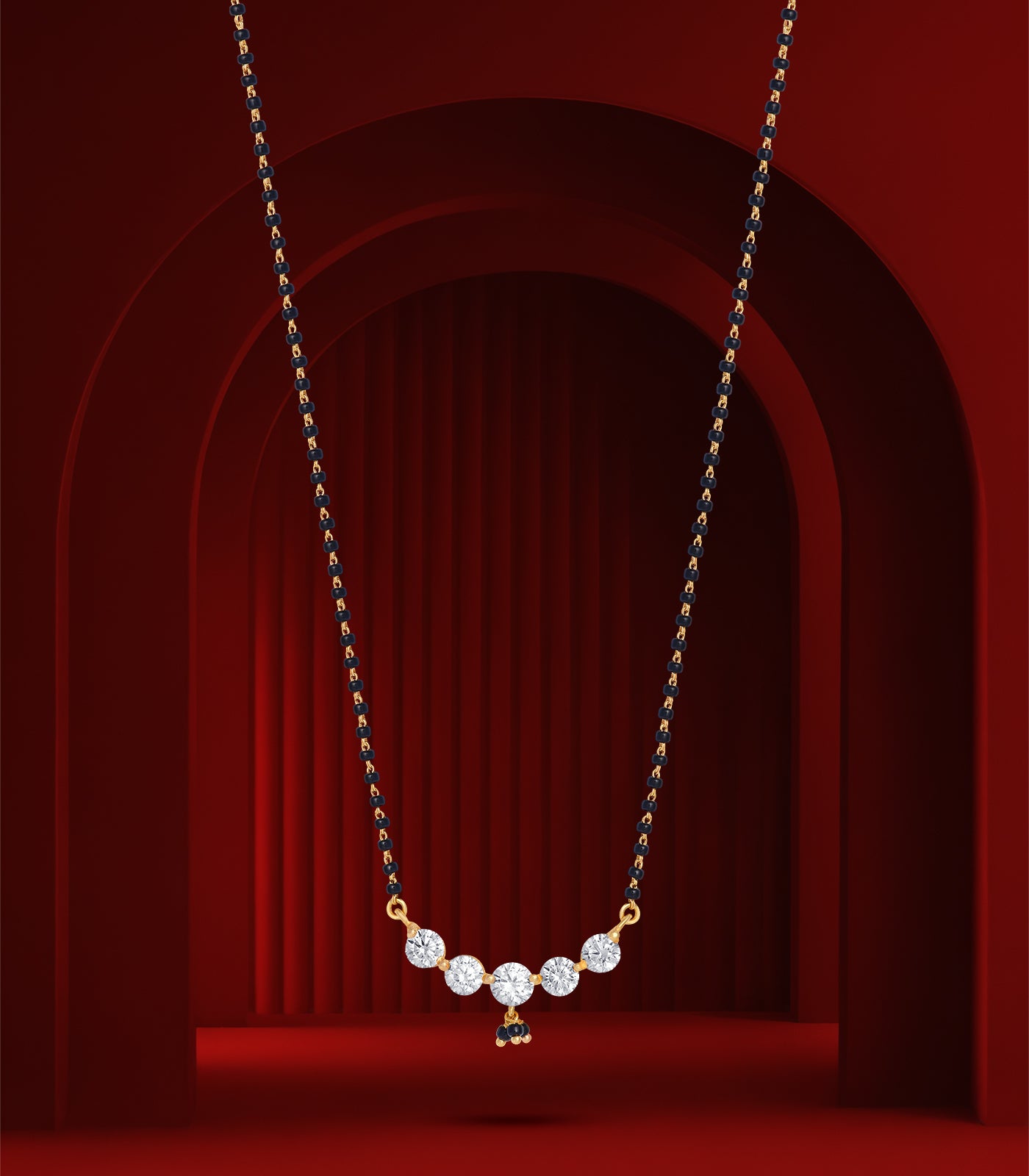 Single Stud Linear Mangalsutra