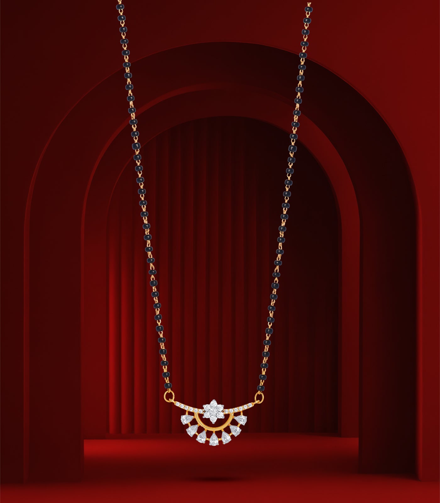 Blossom Star Pendant Mangalsutra