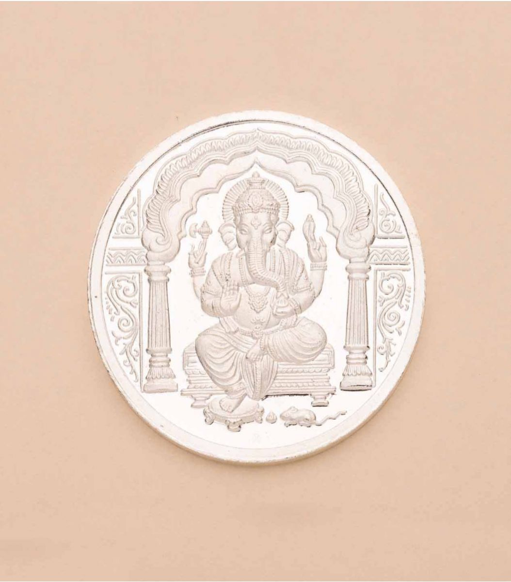 Silver Ganpati Coin 5GM