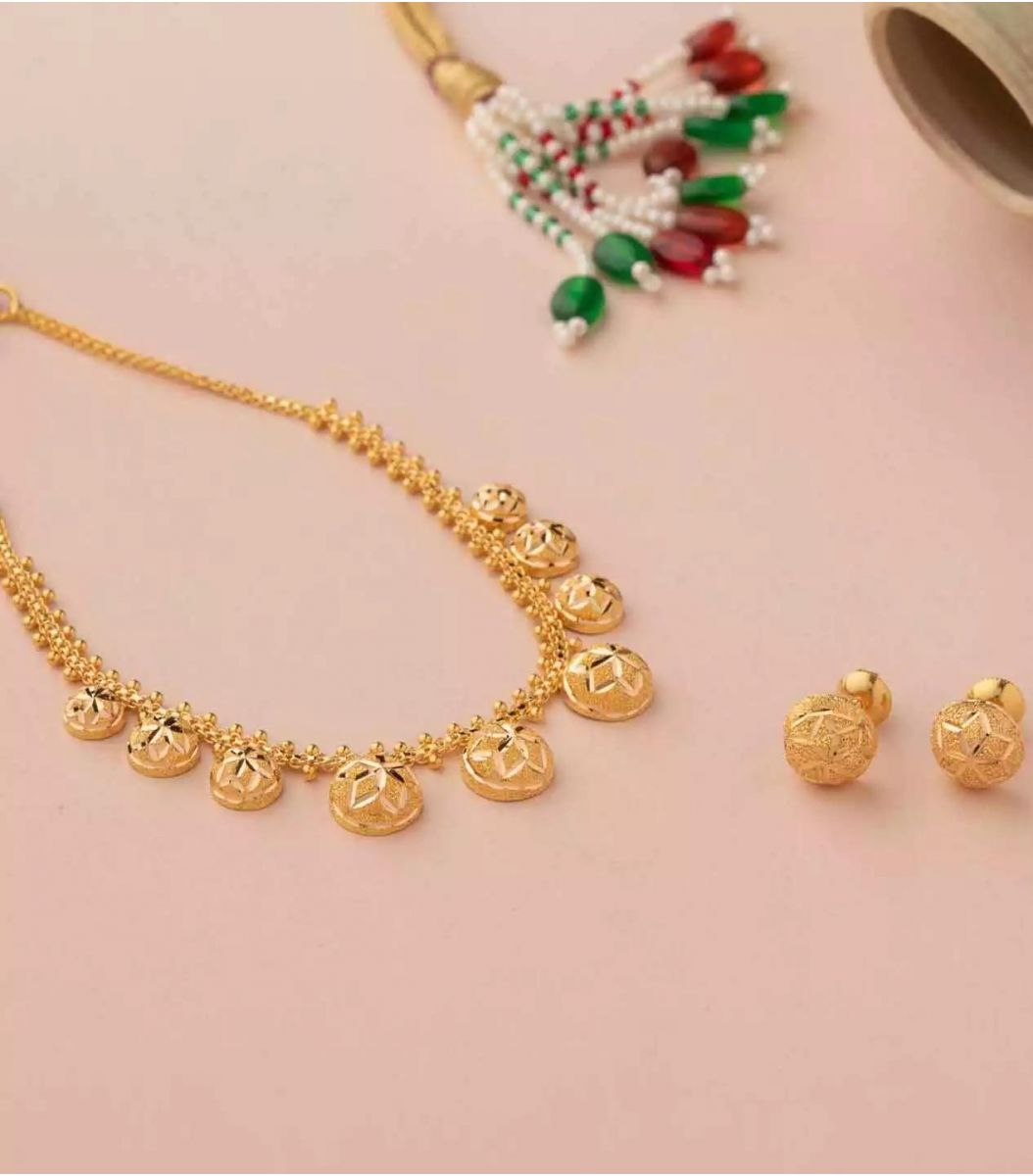 Gold Necklace-NEL927120