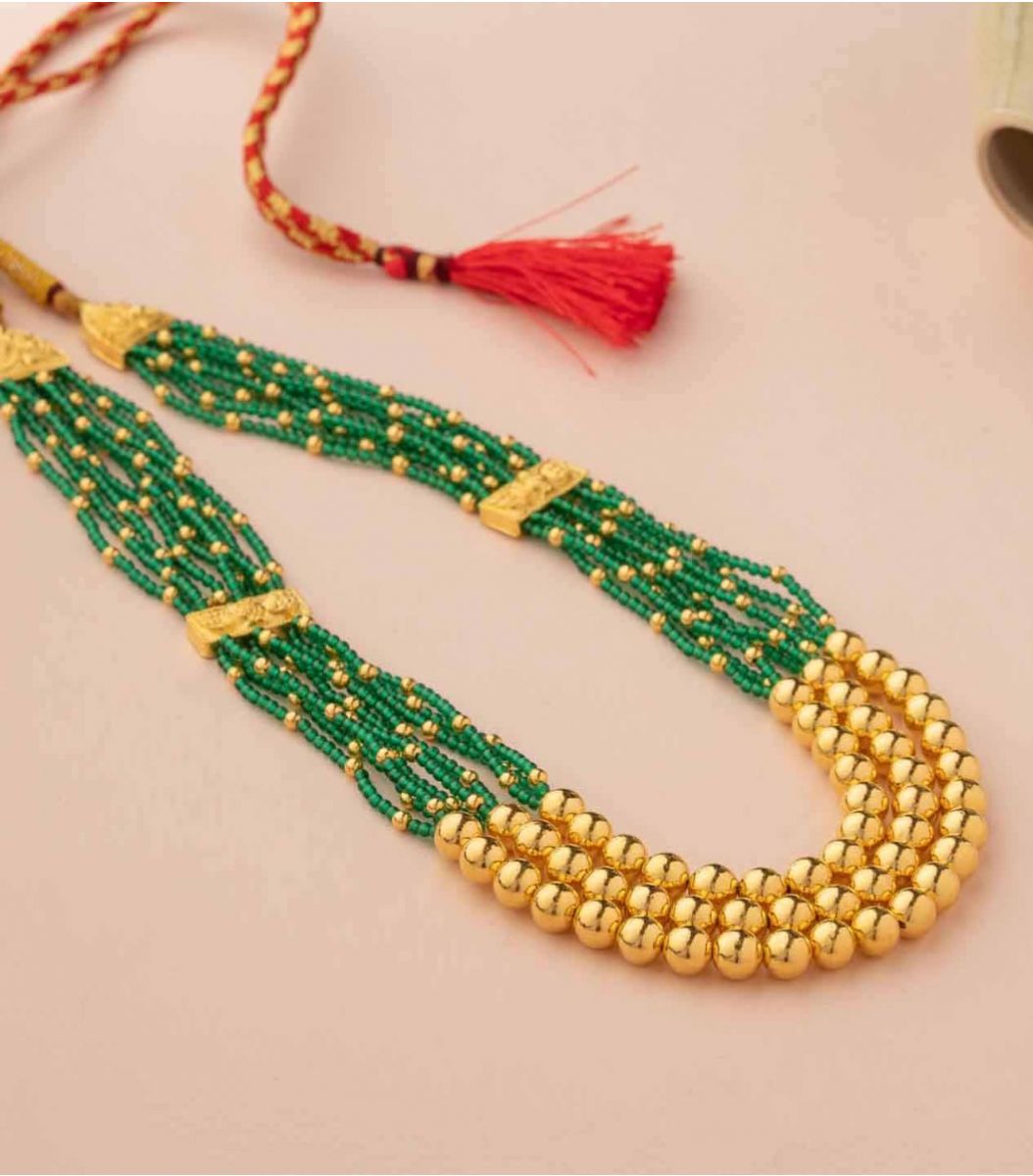 Gold Necklace-NEL930195