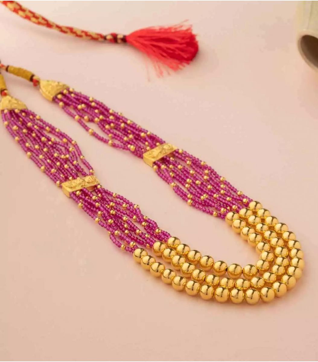 Gold Necklace-NEL930235